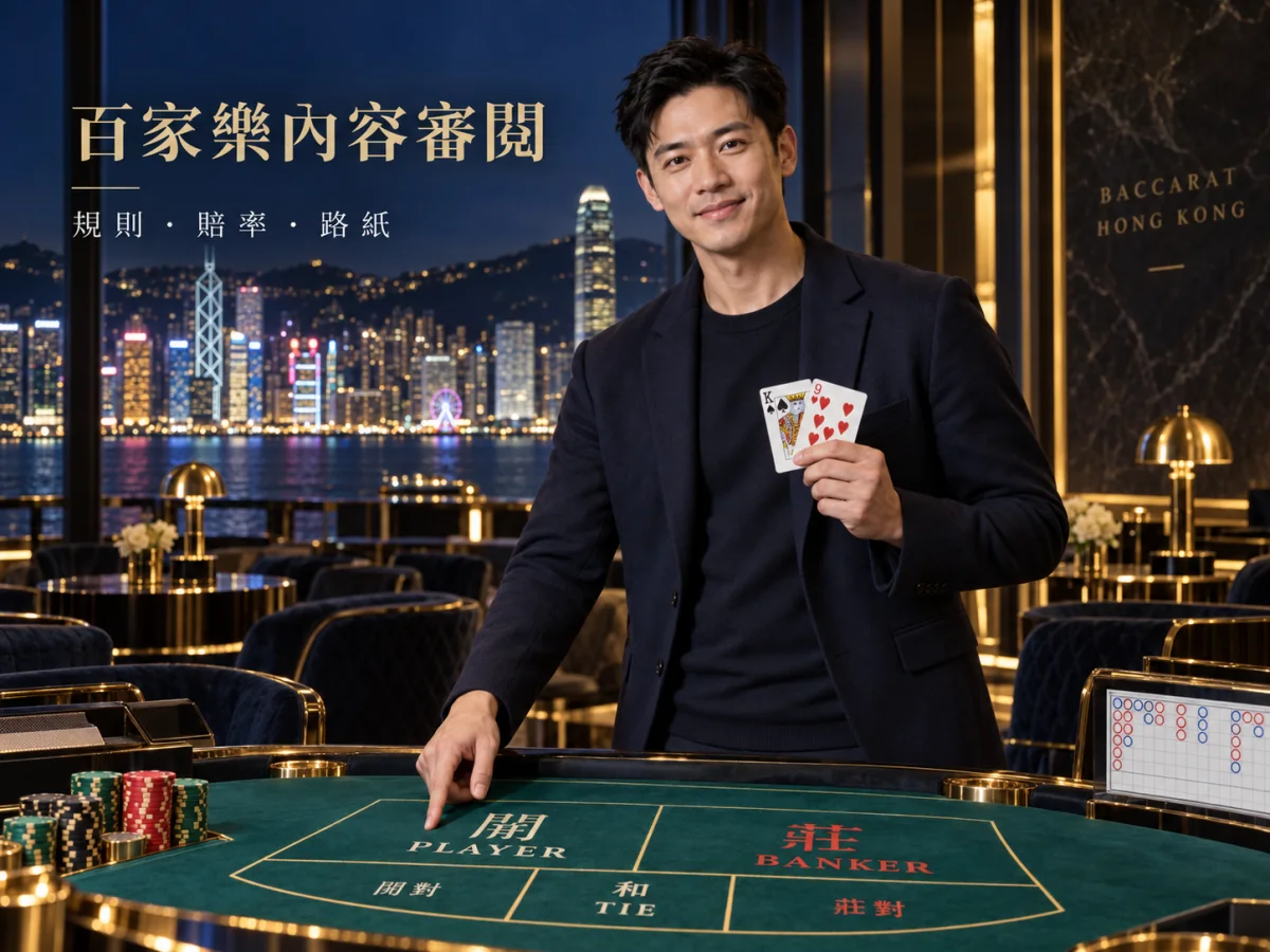 HKCASHNET 主編陳志軒審閱百家樂規則、賠率與路紙內容