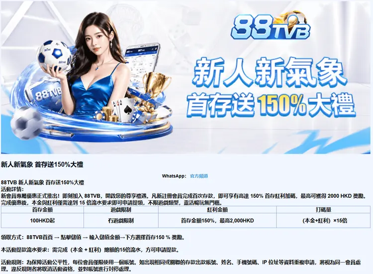 88TVB 首存活動詳情